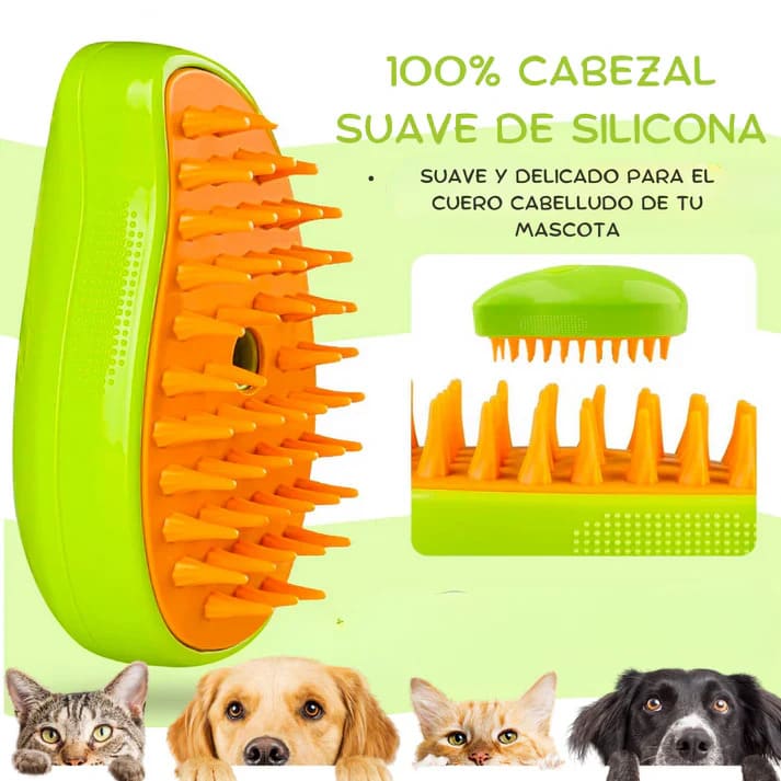 Cepillo de vapor para mascotas