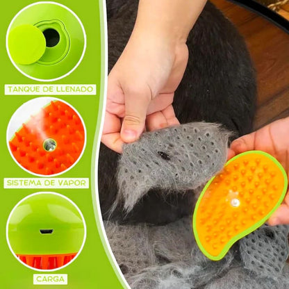 Cepillo de vapor para mascotas