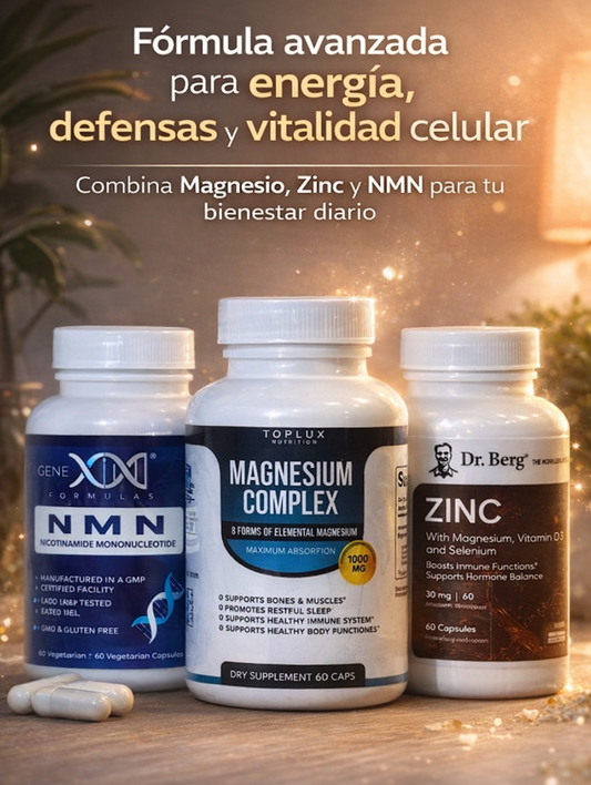 Vitality Plus 3X Magnesio + Zinc + NMN