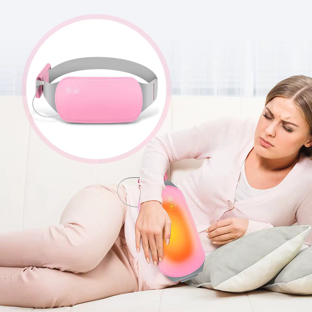 Almohadilla Térmica Para Cólicos Menstruales Inalámbrica Rosado