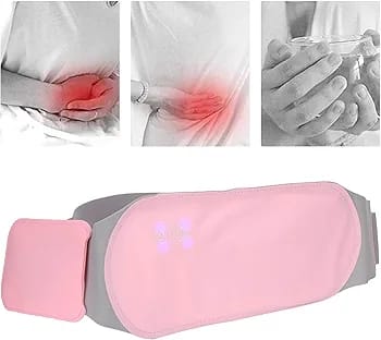 Almohadilla Térmica Para Cólicos Menstruales Inalámbrica Rosado